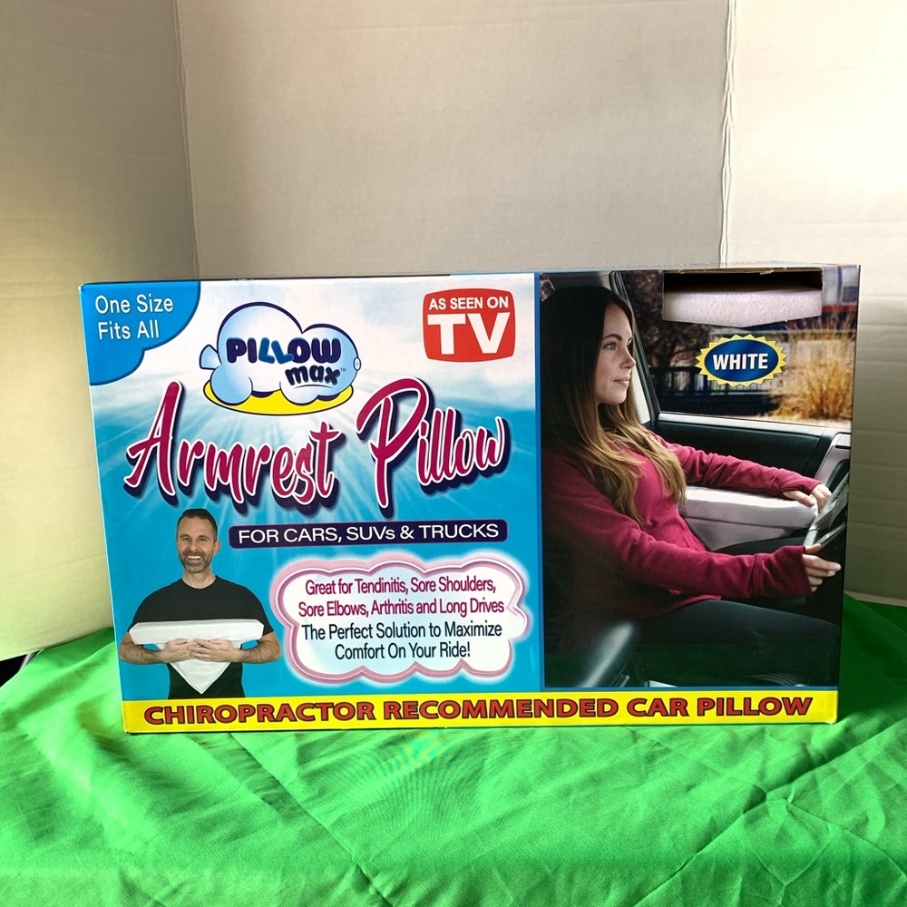 As Seen on TV Pillow Max Armrest Pillow White